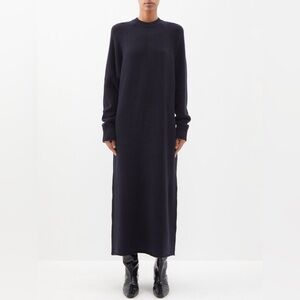 Raey Raglan-Sleeve Responsible Cashmere Dress